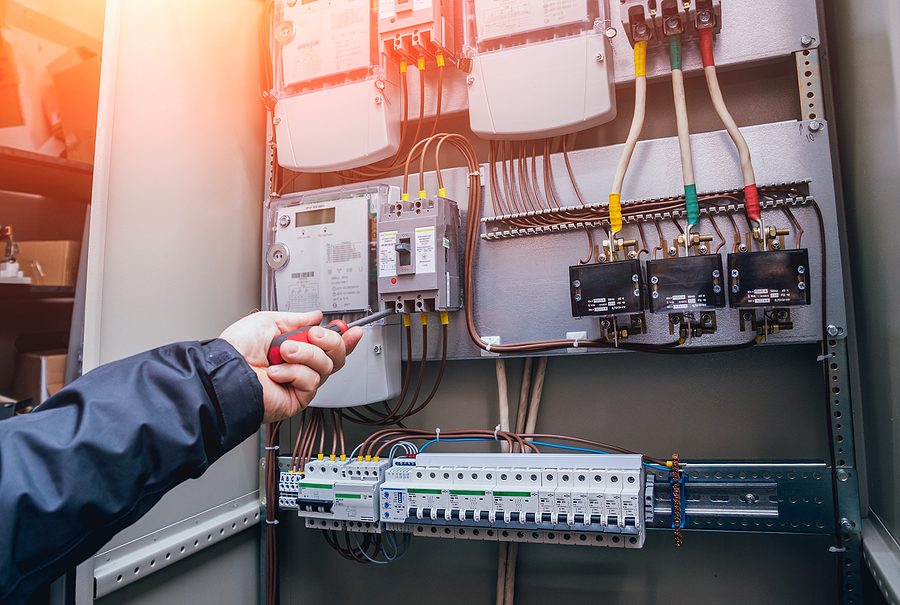 Wiring and testing a three-phase distribution panel